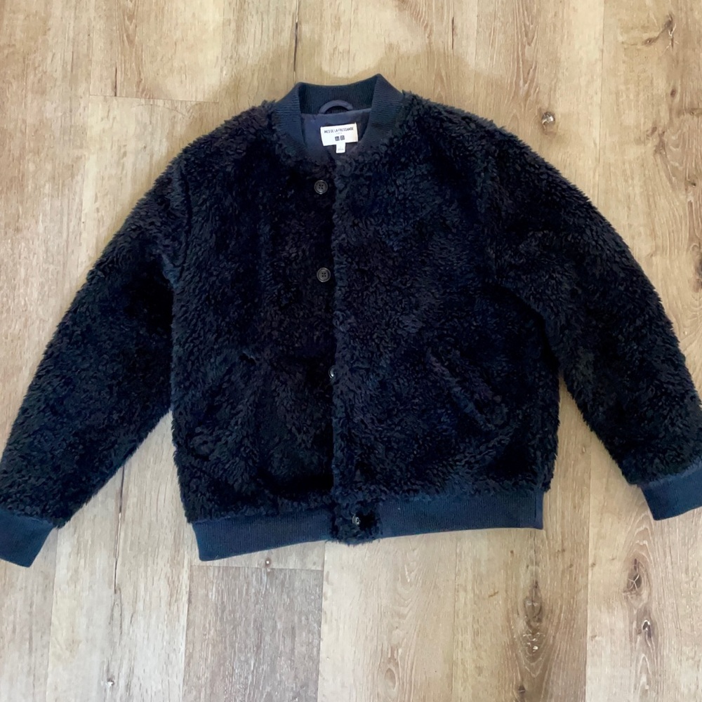 Faux fur bomber jacket